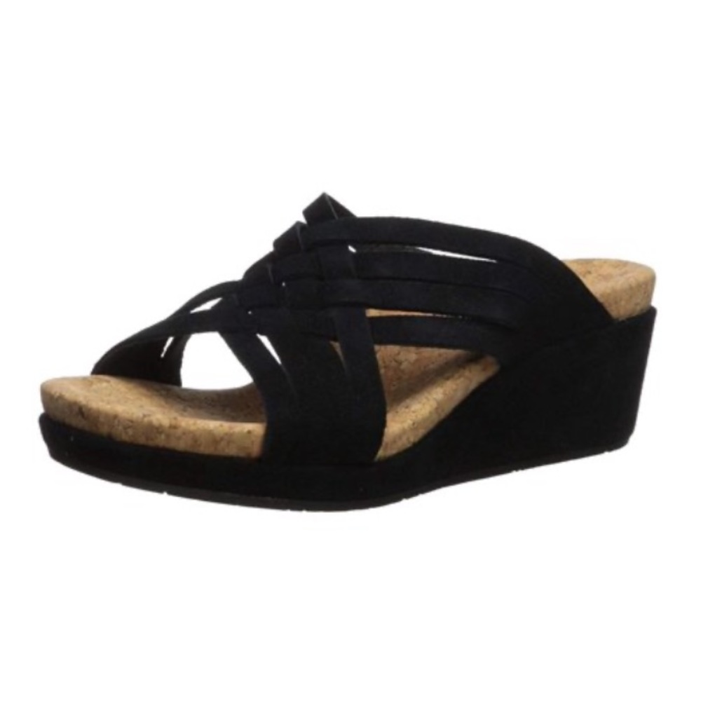 UGG women black wedge